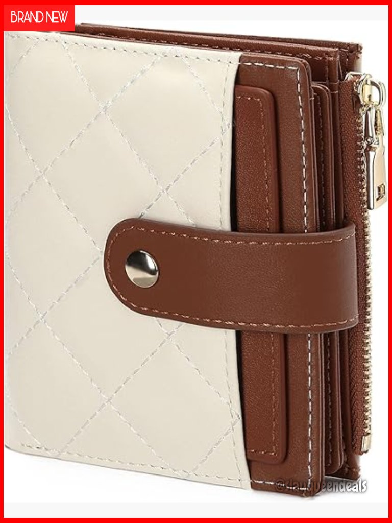 Slim Leather Rfid Blocking Bifold Wallet With Zipper Pocket And Id Windows